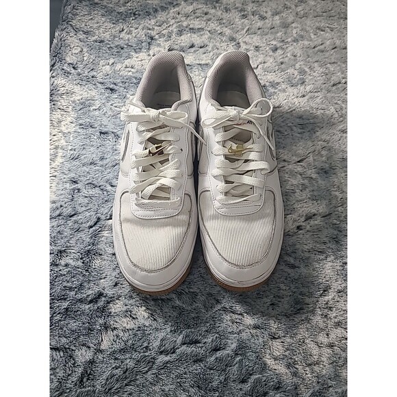 Nike Air Force 1 \'07 White Shoes Men\'s Size 9 Gum Sole Used Sneakers 0J7015-991 main image 12